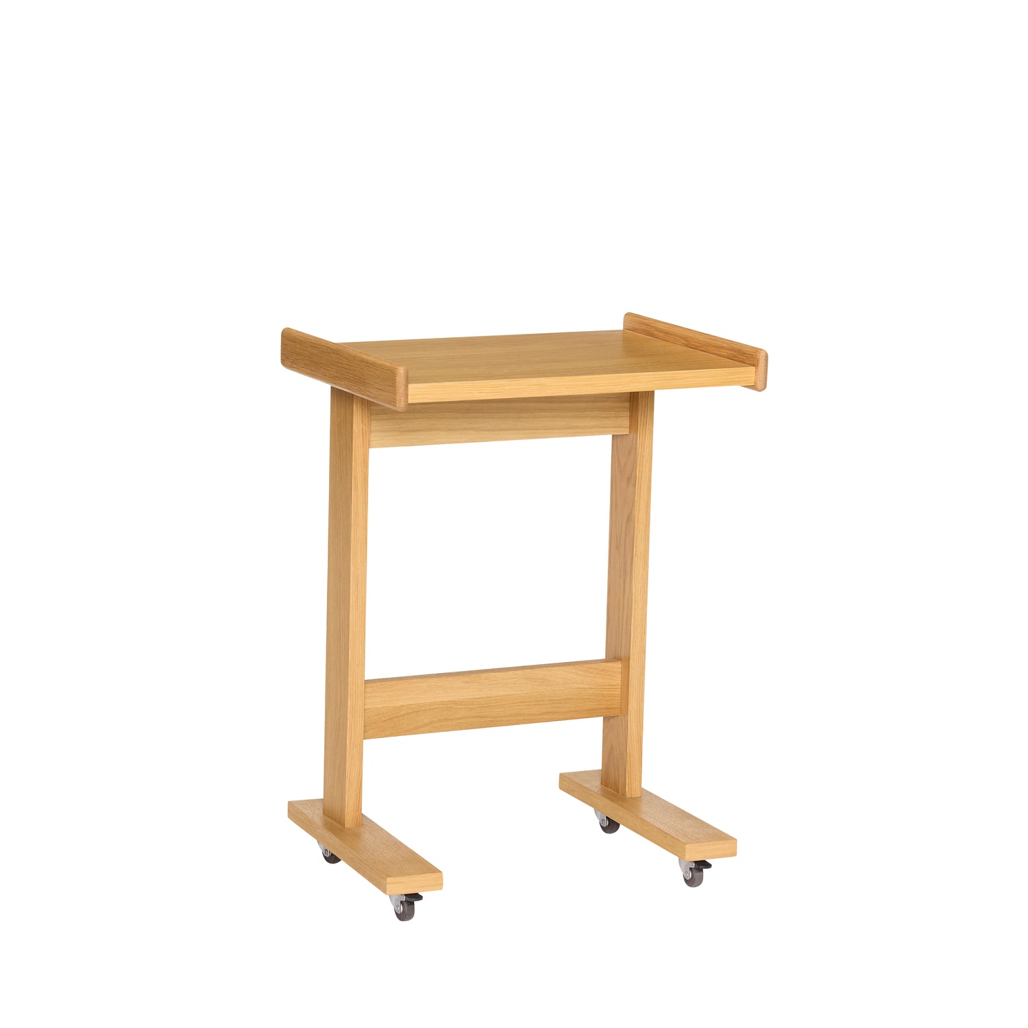 Hübsch bijzettafel Less - mdf/okerschors/eiken - 48x35xh65cm