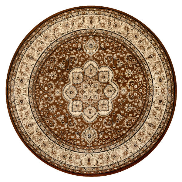 Dywan ROYAL ADR wzór 521 brązowy koło 120 cm