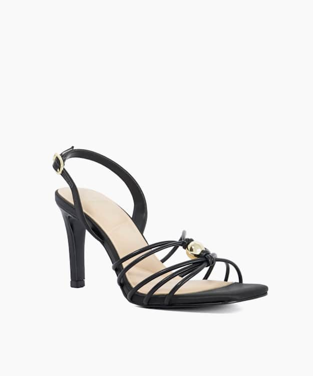 Mikonos Black - Strappy High Heel Sandals
