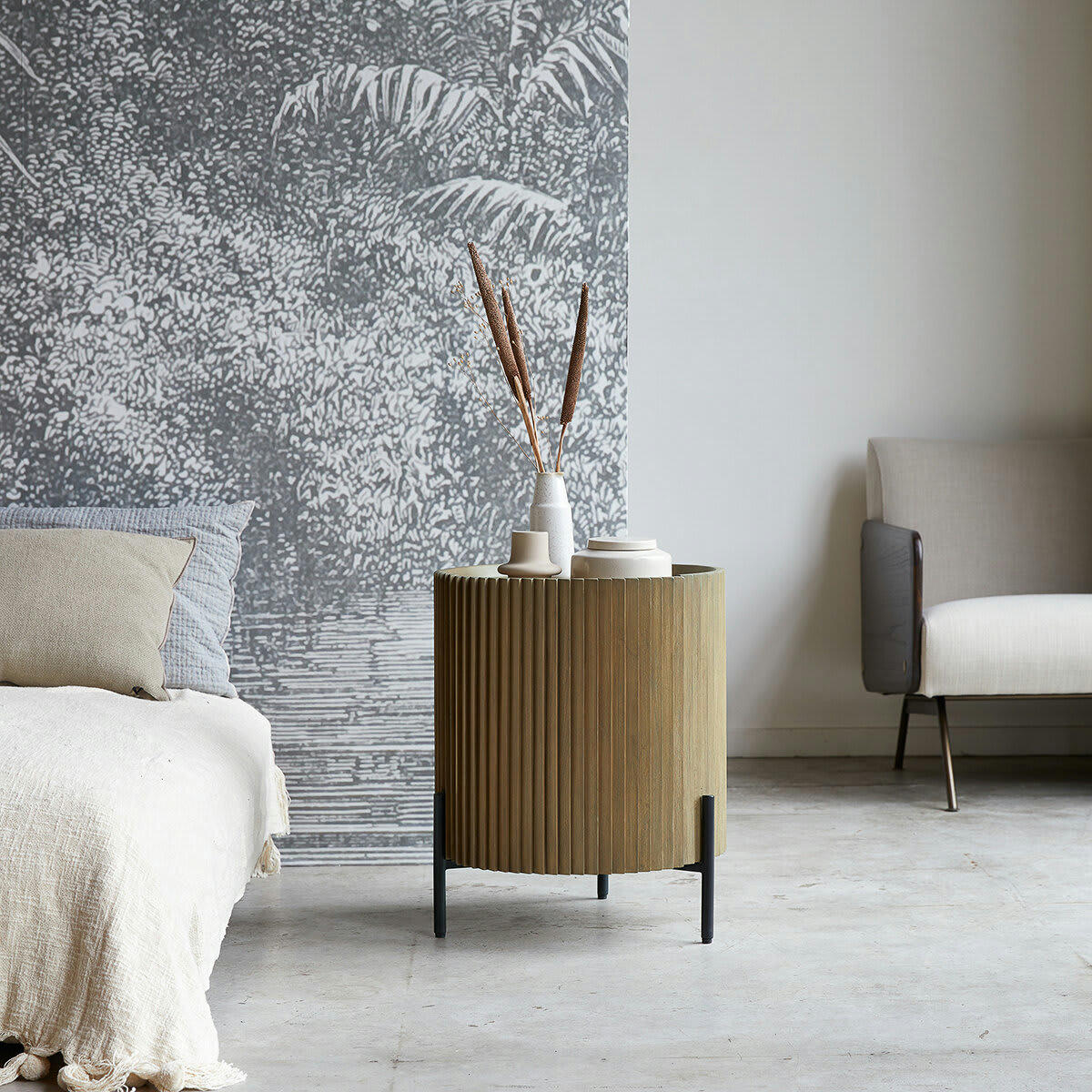 LOU - Bout de canapé en mindi