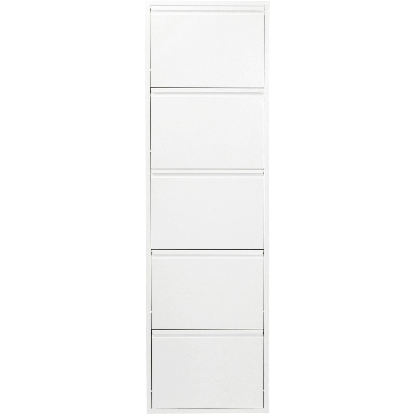 Kare Design Schoenenkast Caruso - wit - 5 laden