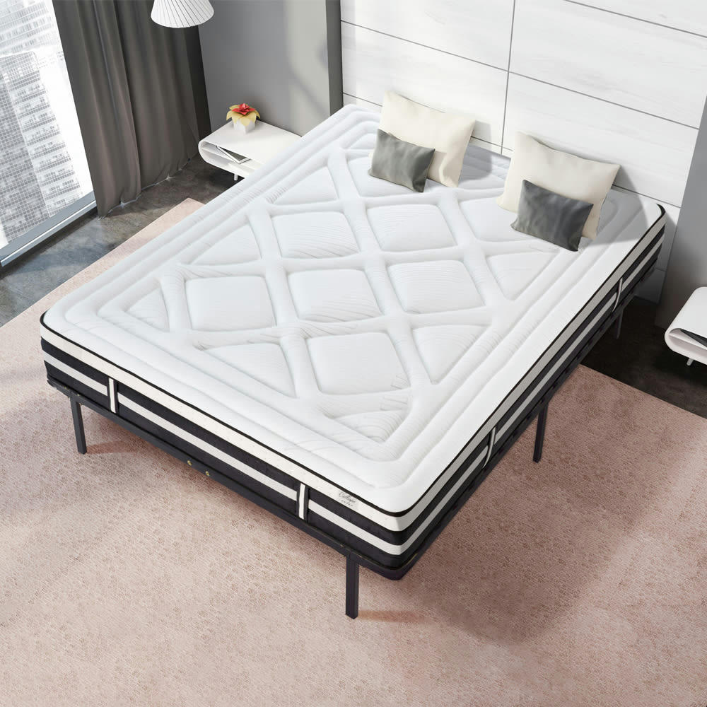 CALLIOPE - Ensemble Matelas à Mémoire de forme h28cm et sommier métal 90 x200