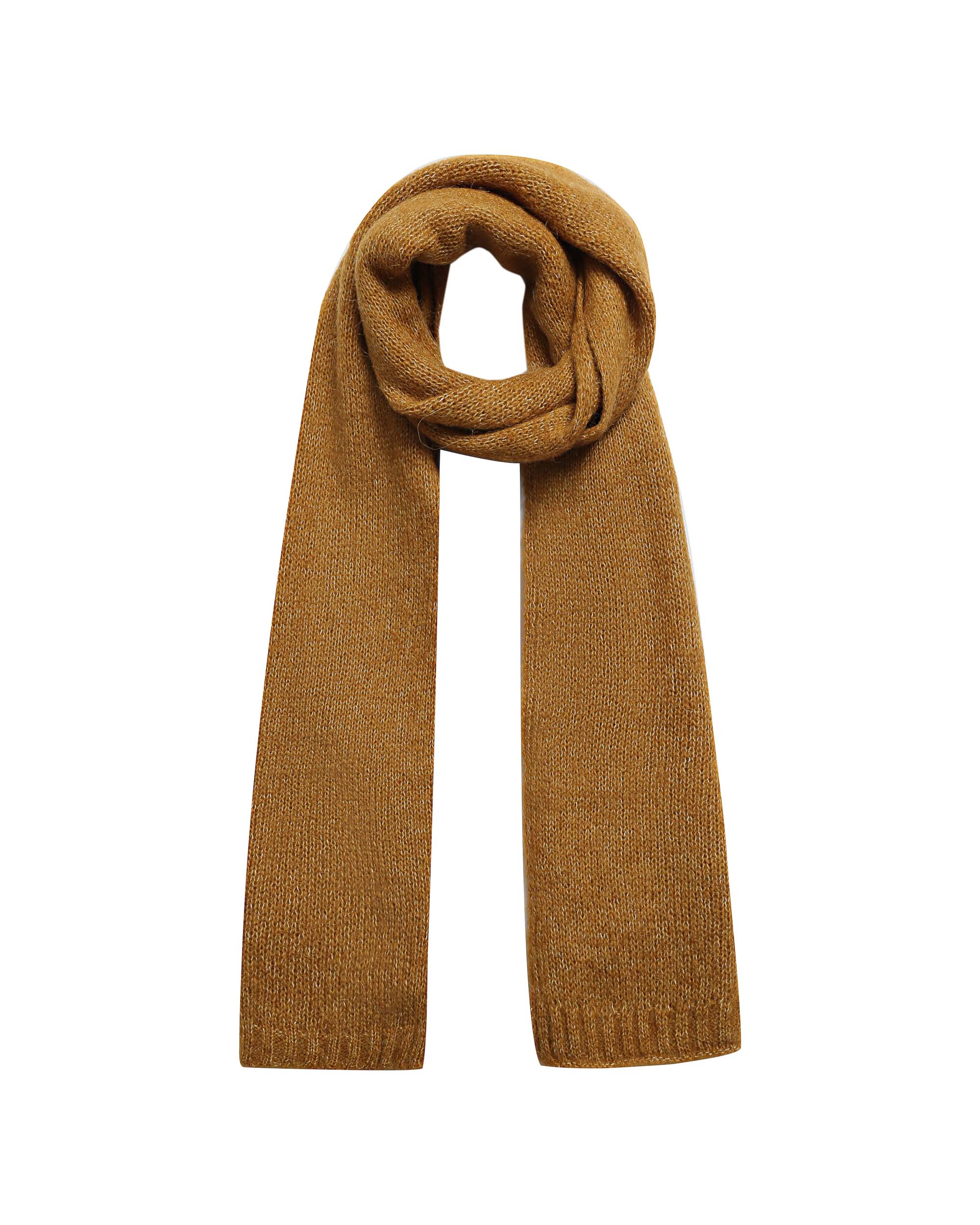 Echarpe en laine ocre Saldana