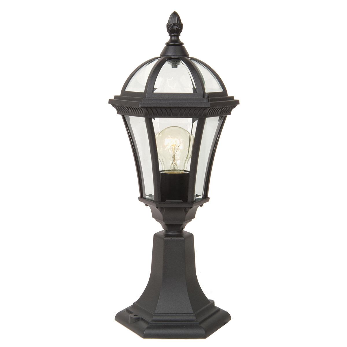 Lampa ogrodowa czarna Ledbury wys:47,5 cm 1xE27x60W IP44 Garden Zone