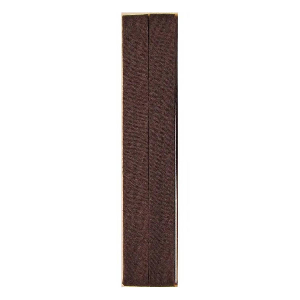 Brown Poly Cotton Bias Binding 12mm x 2.5m