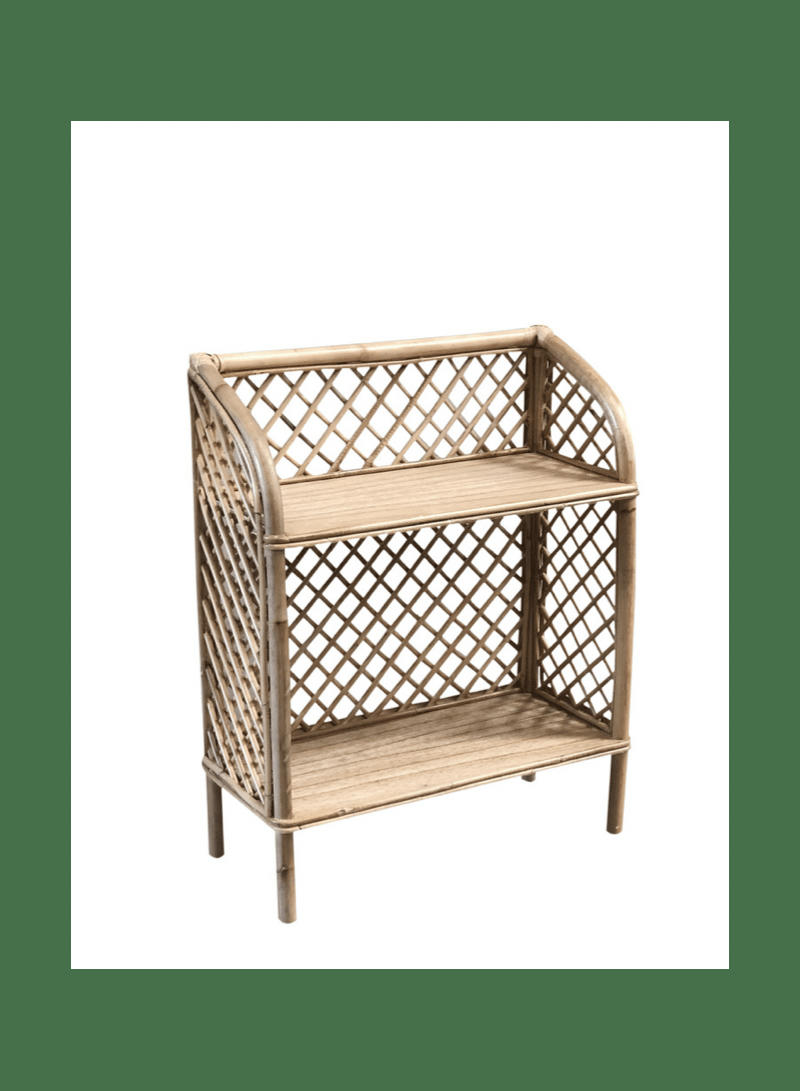 JAHE - Petite Bibliothèque en rotin naturel