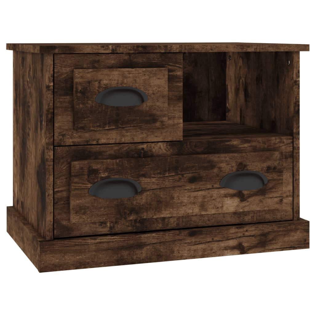 Szafka Nocna Stolik Komoda Brązowa z Szufladą Do Sypialni 60x39x45 cm