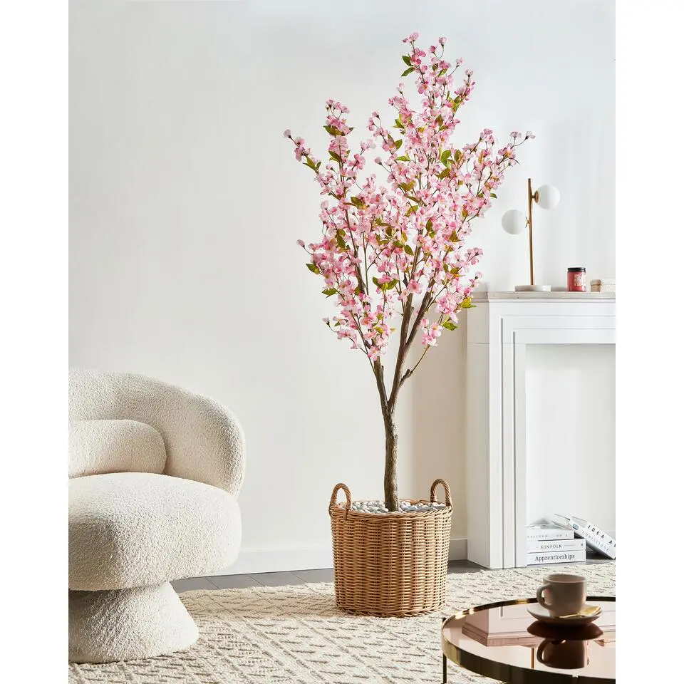 CHERRY TREE - Kunstplant - Roze - 180 cm - Synthetisch materiaal