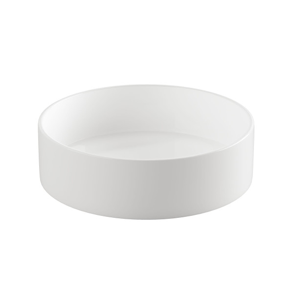 Umywalka Nablatowa Limnos Invena Trend, 36 Cm, Okrągła Biała