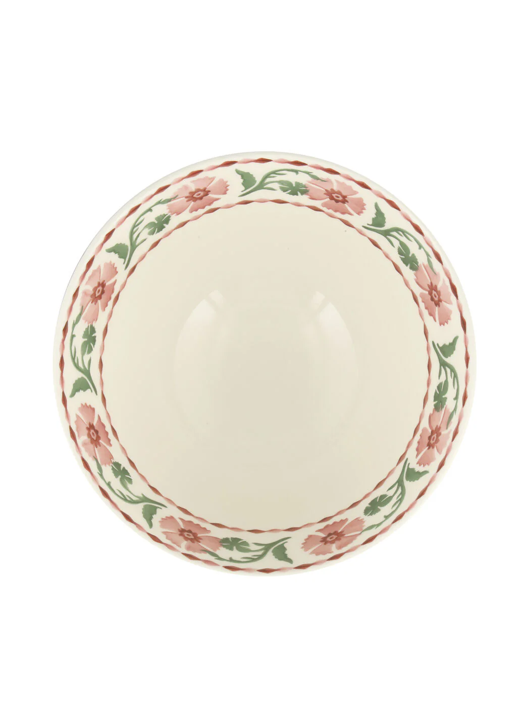Pink Carnation Large Old Bowl