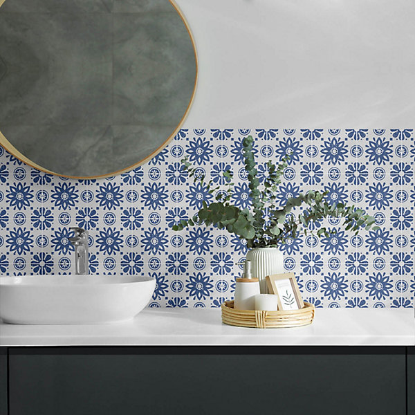 Panneau Décoratif Mural Wallfluent 100x50 cm Motifs Géométriques 1 pièce