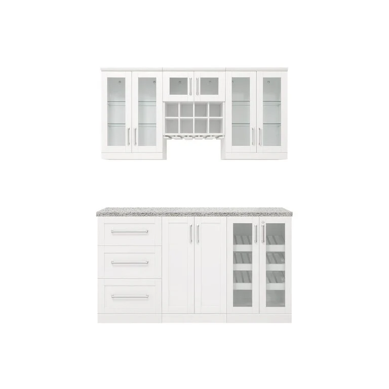 NewAge Products Home Bar 7-Piece Cabinet Set