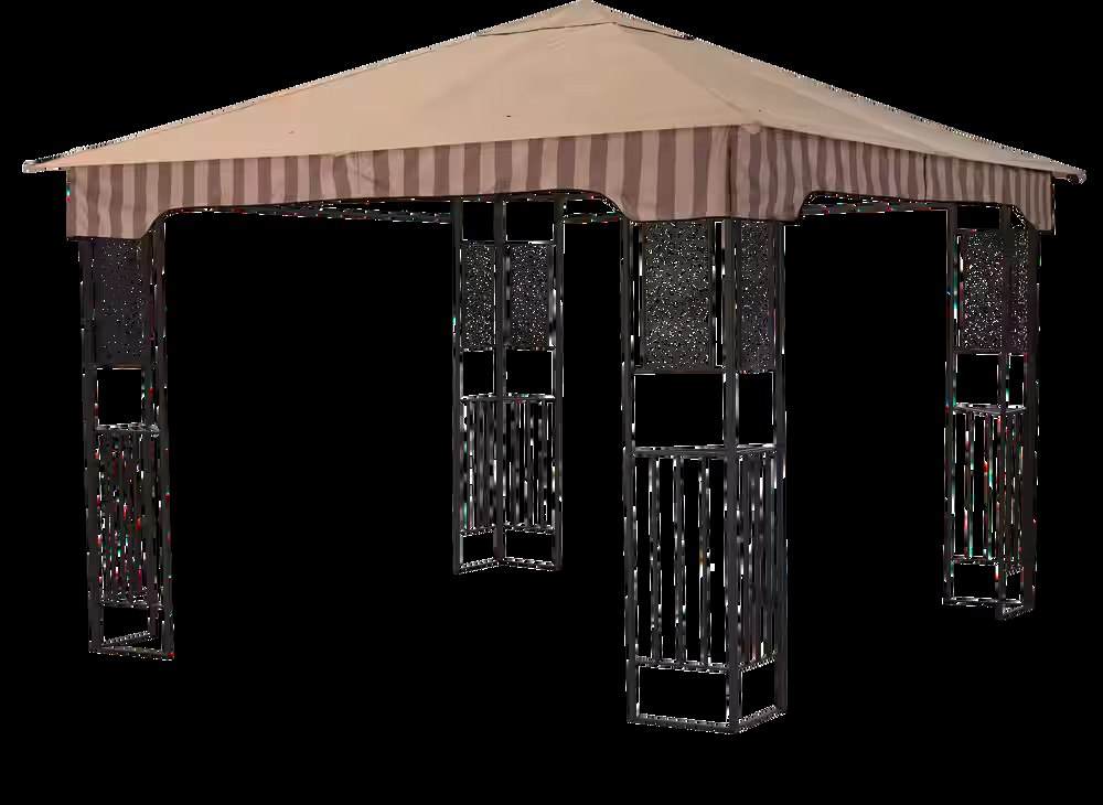 For Living Fabric Outdoor/Patio Replacement Canopy for Lakeside Gazebo, 132x132x28-in
