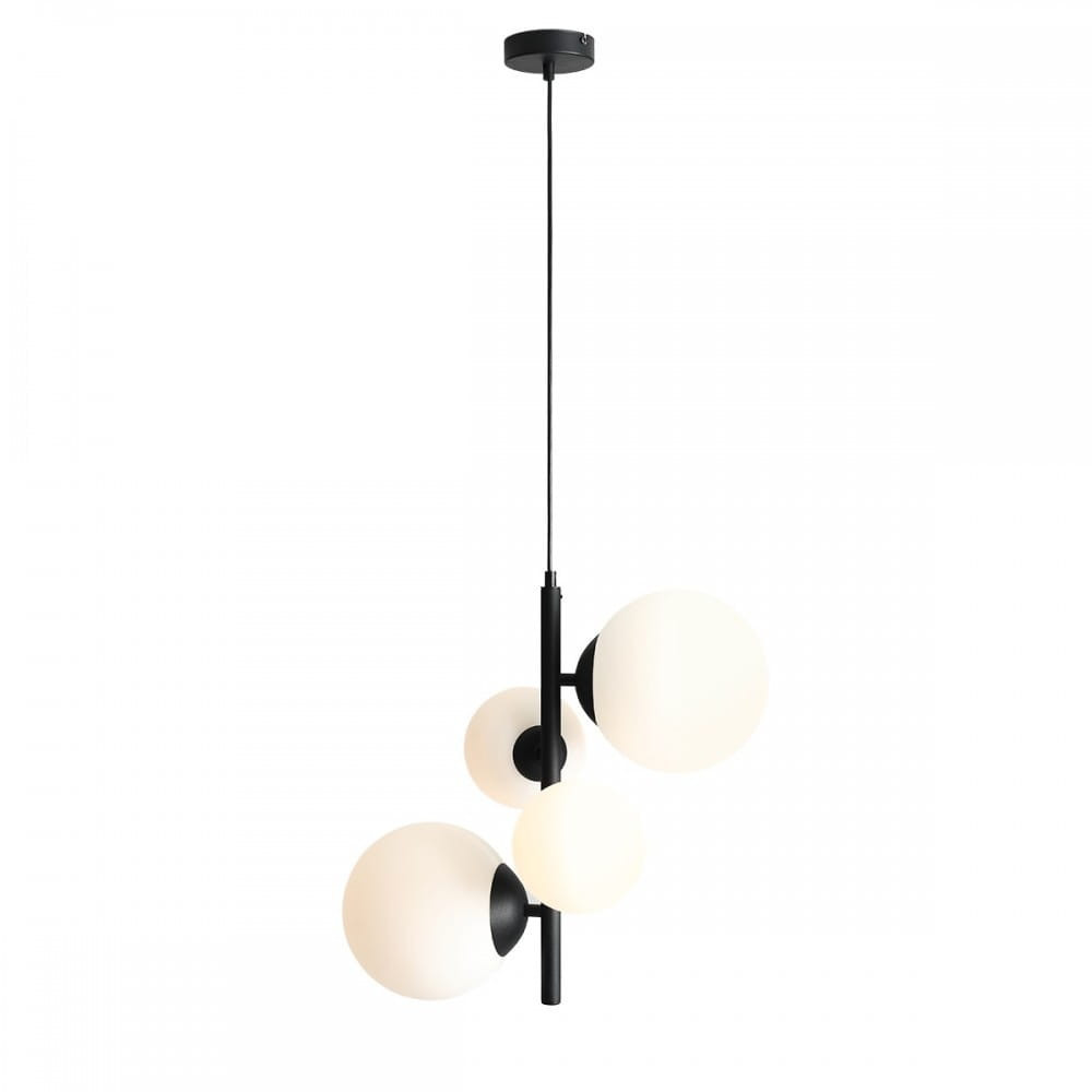 Lampa wisząca czarno-biała Bloom 4xE14x15W wym: 120x46x46 cm Aldex