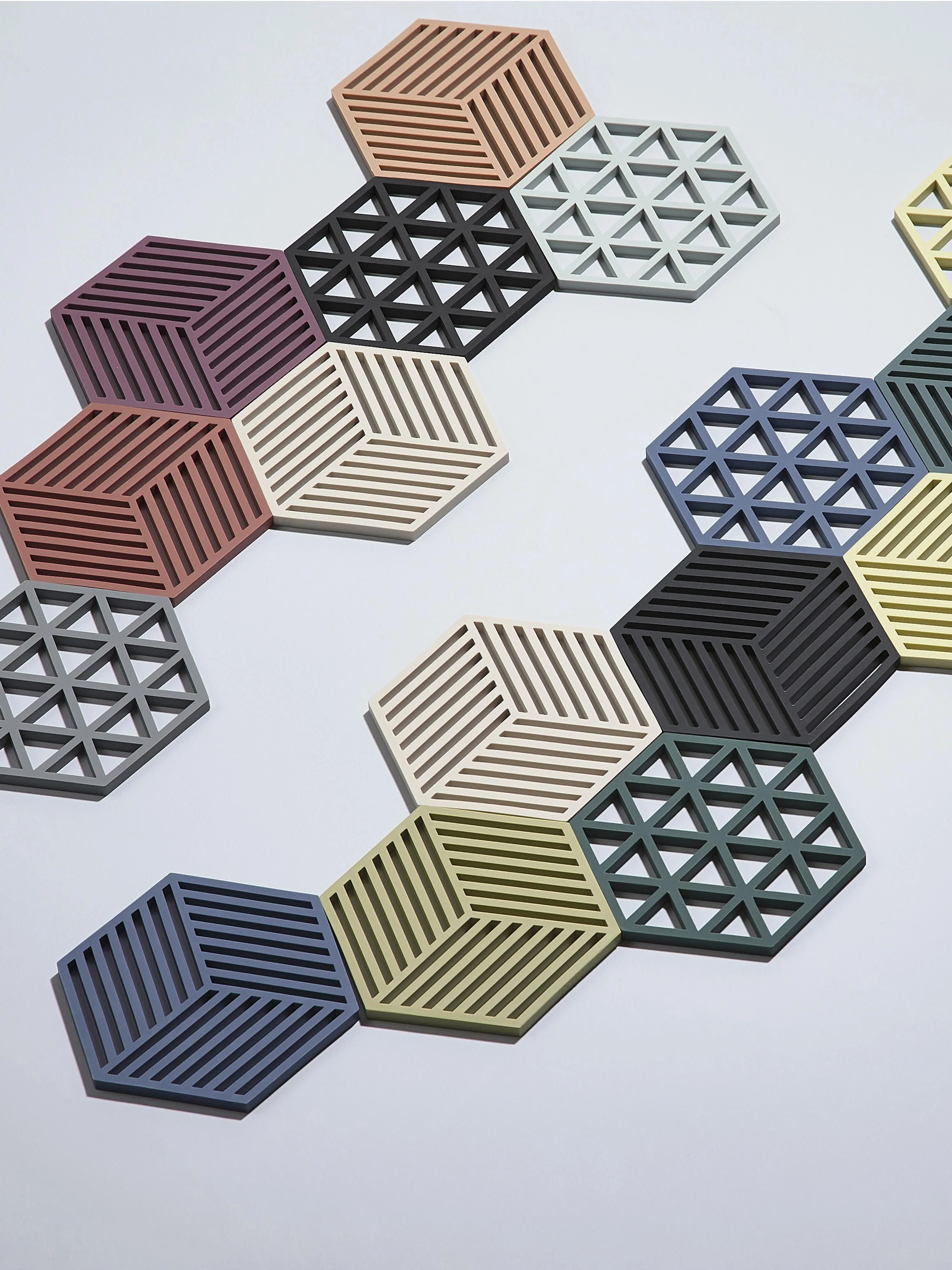 Silikon-Untersetzer Hexagon