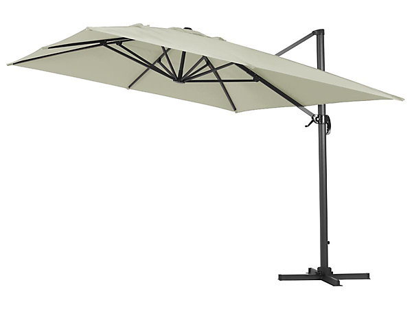 Parasol jardin déporté alu 