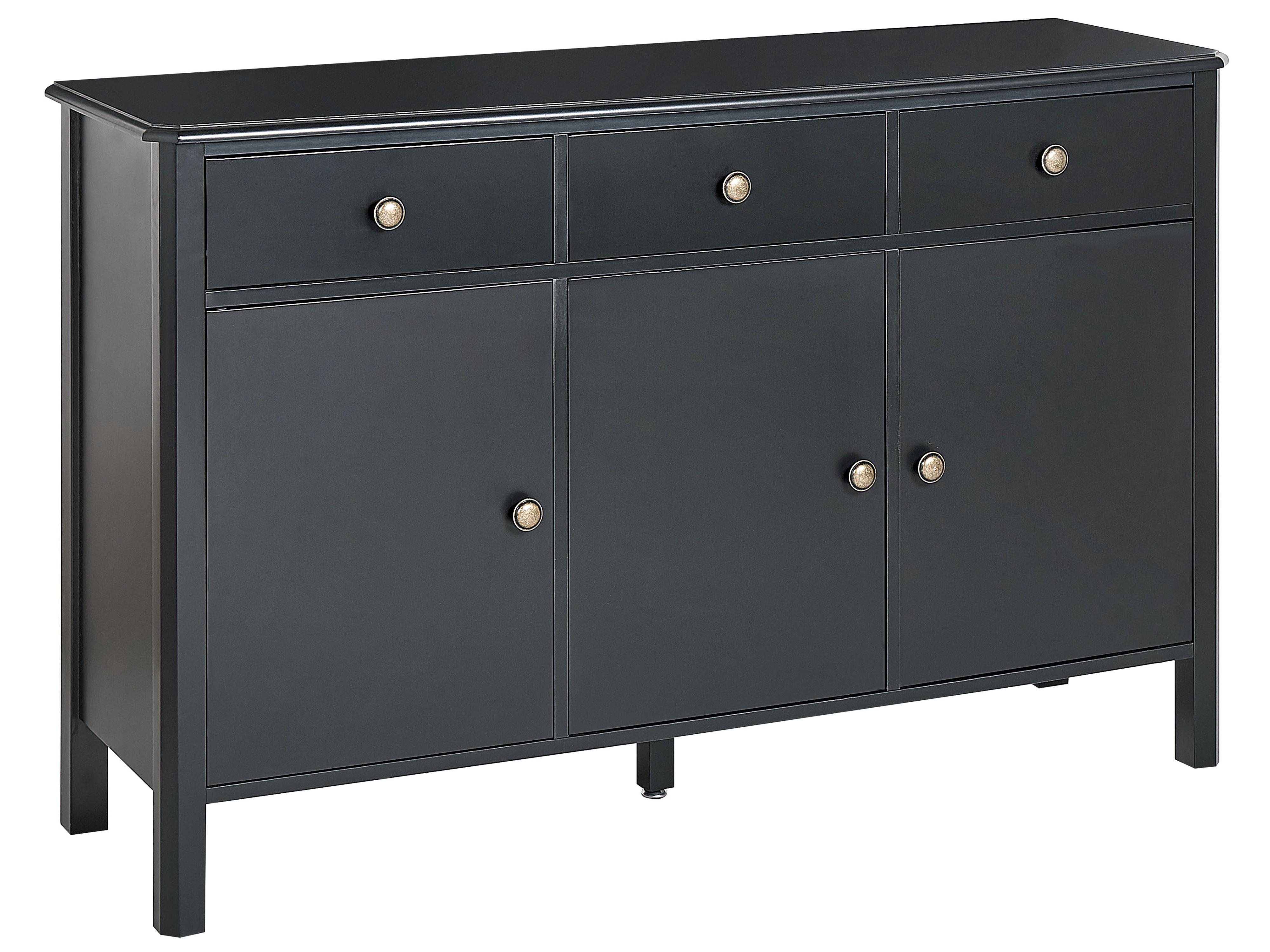 3 Door Sideboard OLATE Black