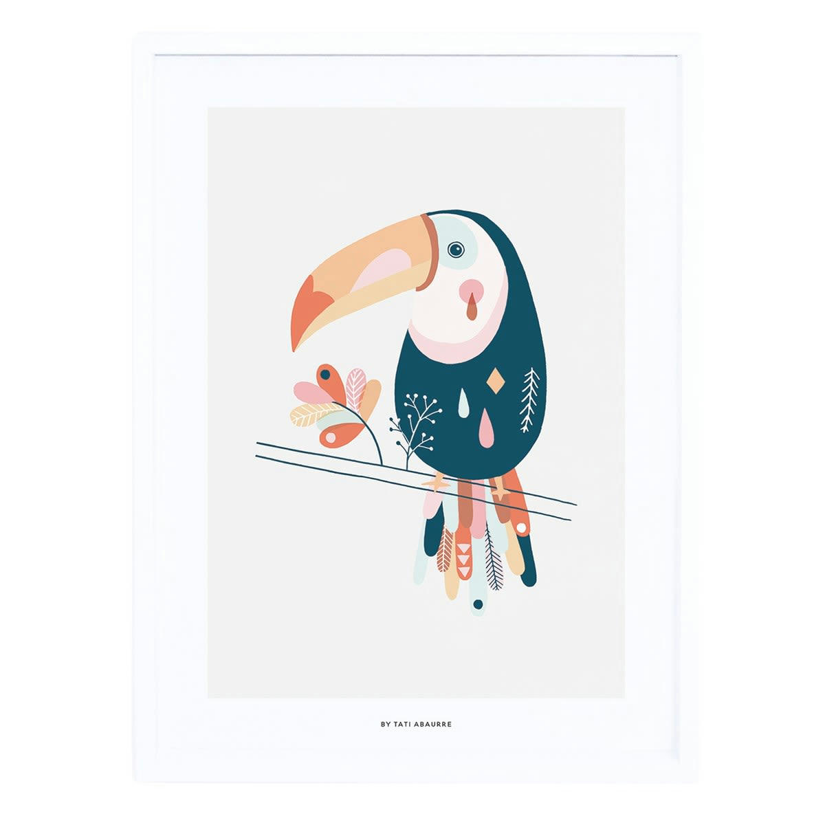 PARADISIO - Cadre toucan en Papier Multicolore