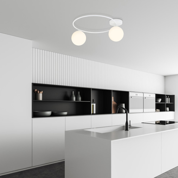 Lampa Sufitowa Sopra 2 Wh Opal