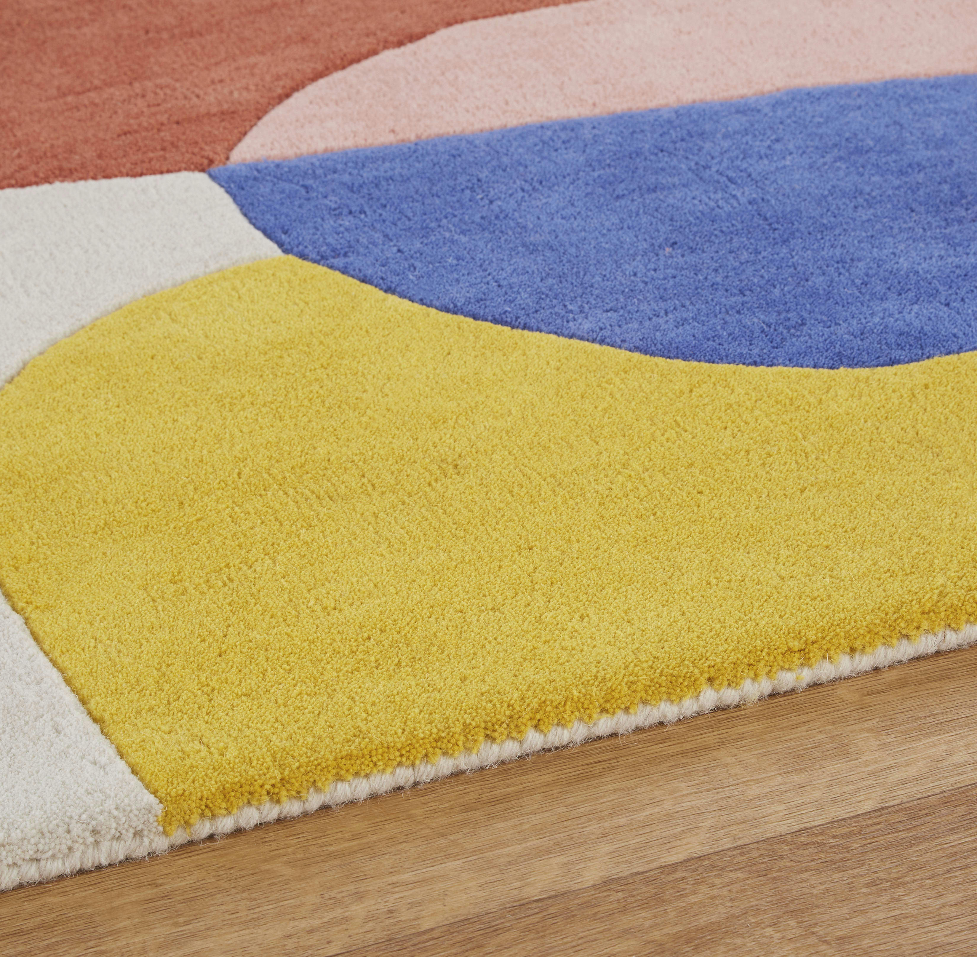 HAYDEN - Tapis design tufté en laine multicolore 160x230