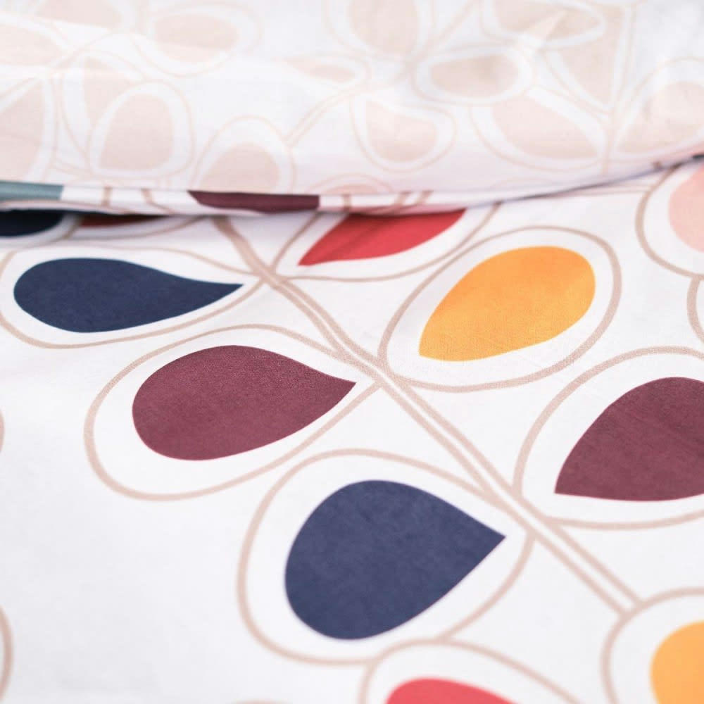 SUNSHINE MAHAUT - Parure de couette 100% coton 57 fils imprimée 260x240 2 taies