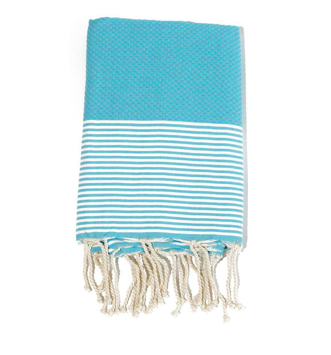 - Fouta en coton tissage nid d