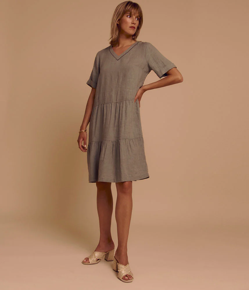 Robe housse en lin lavé français REGALA/85098/225