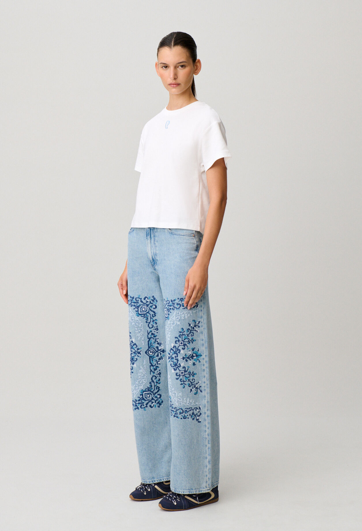 Tshirt coton broderie