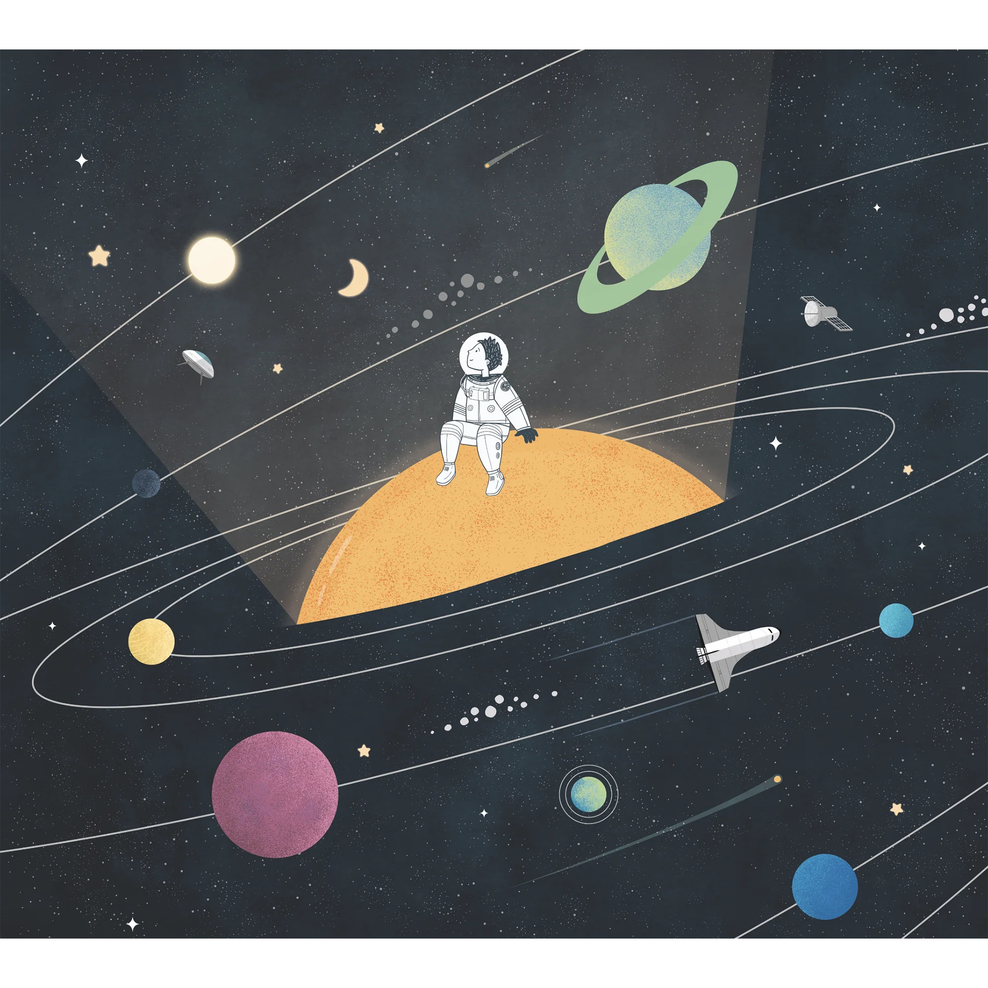 4MURS Papier peint panoramique XL ELIE GALAXY 300 x 270 cm