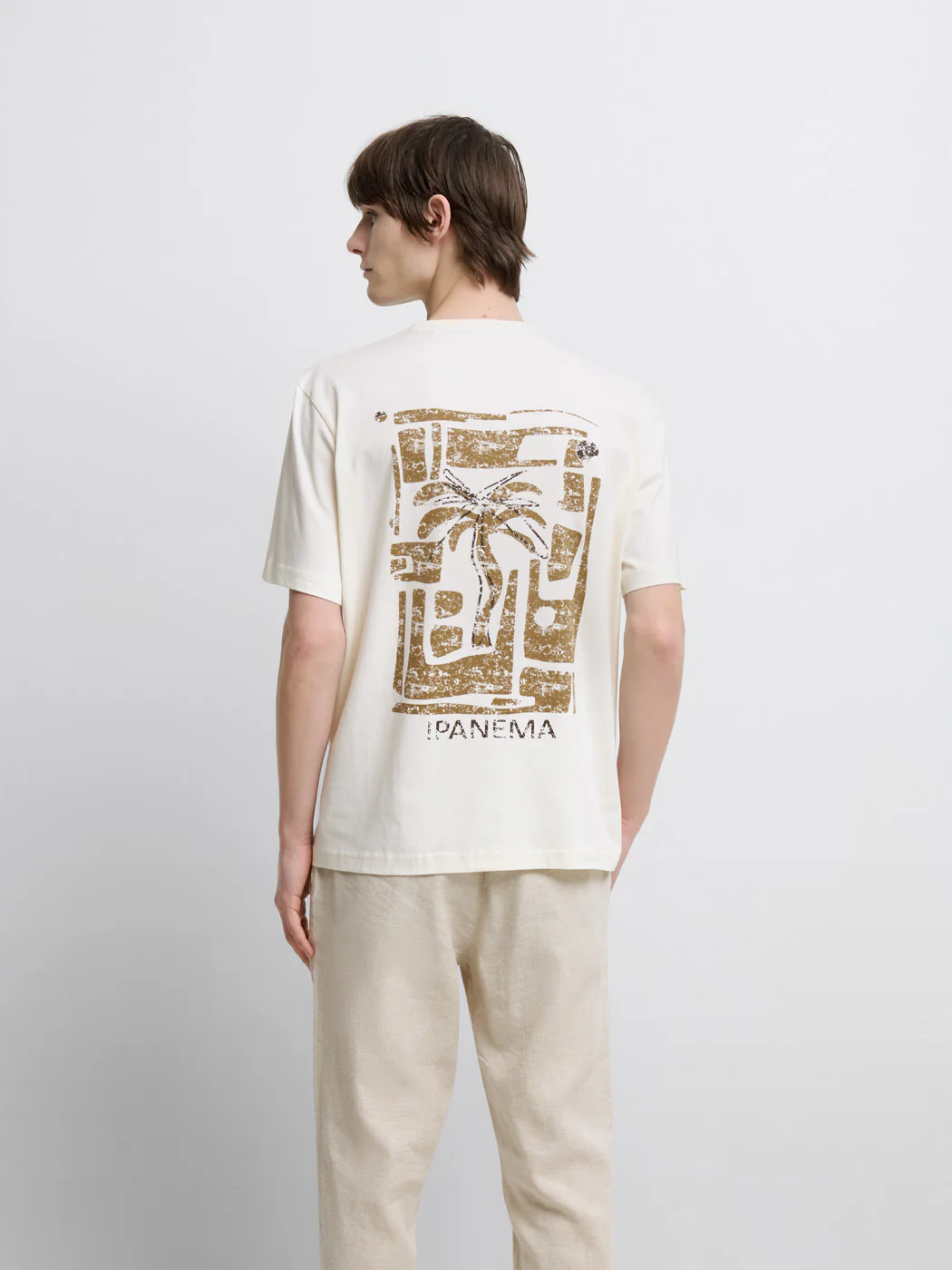 T-shirt col rond à motifs