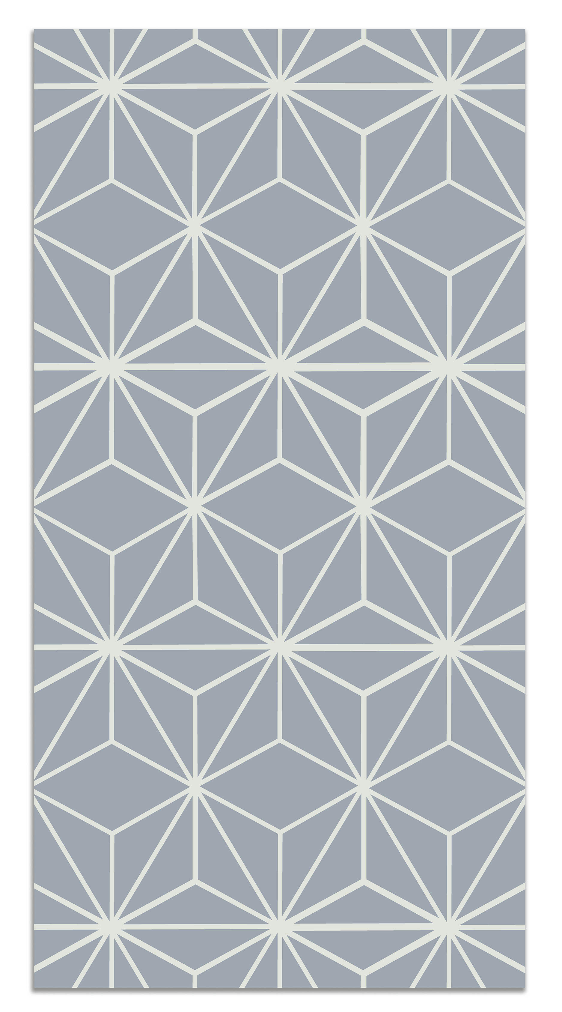 - Tapis vinyle lignes d'étoiles bleus 100x140cm