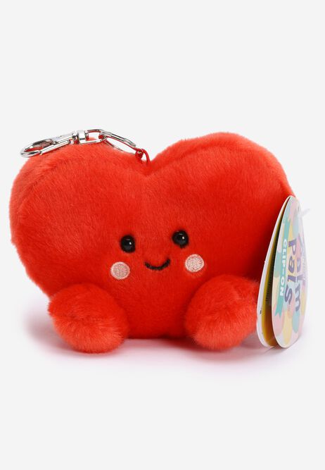 Kids Red Aurora Palm Pals Amore Heart Clip-On Key Clip