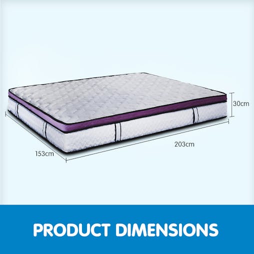 NNEDPE Laura Hill Euro Top Spring Pocket Mattress Queen - 30cm