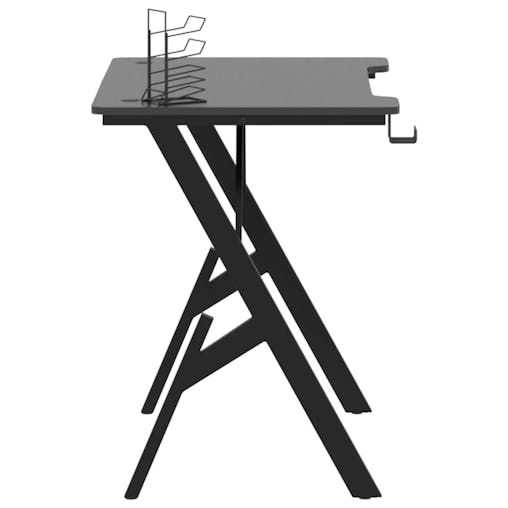 NNEVL Gaming Desk with Y Shape Legs Black 90x60x75 cm