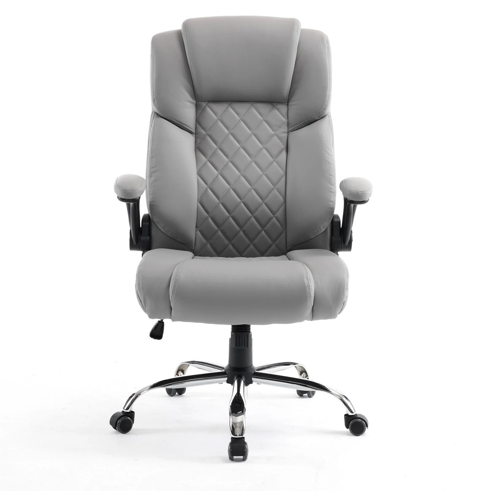 GENESIS Office Chair Rolling Desk Chair w/ Adjustable Armrest, Grey - N/A