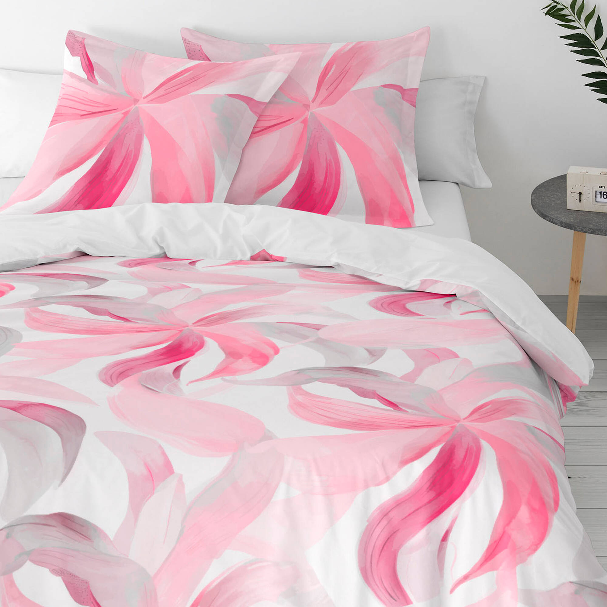 Linge de lit imprimé Rosa - coton