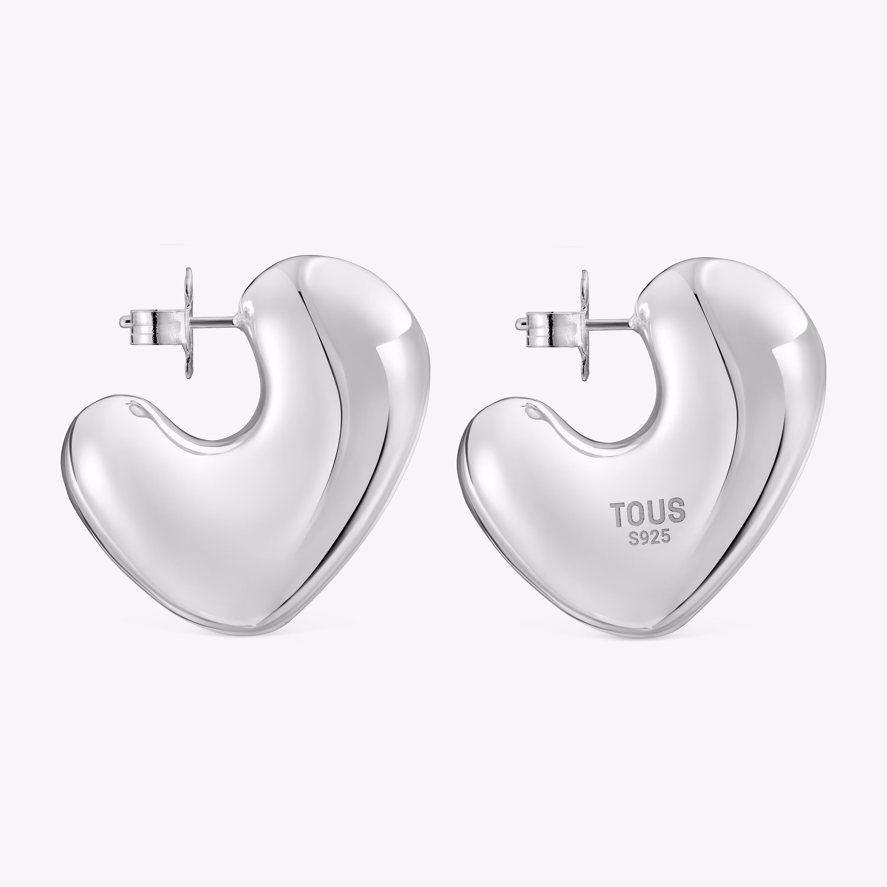 Pendientes de plata corazón Tabit