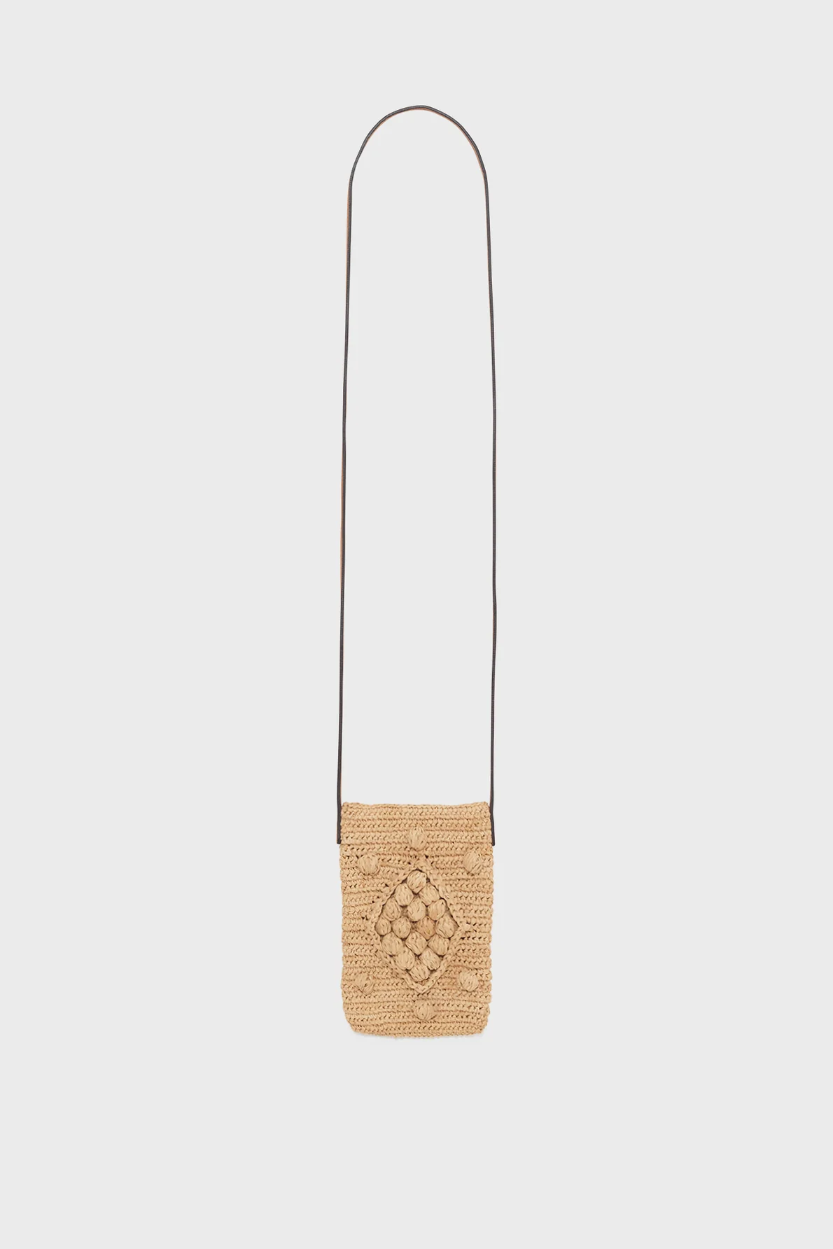 Porte téléphone en raphia - ROSIE