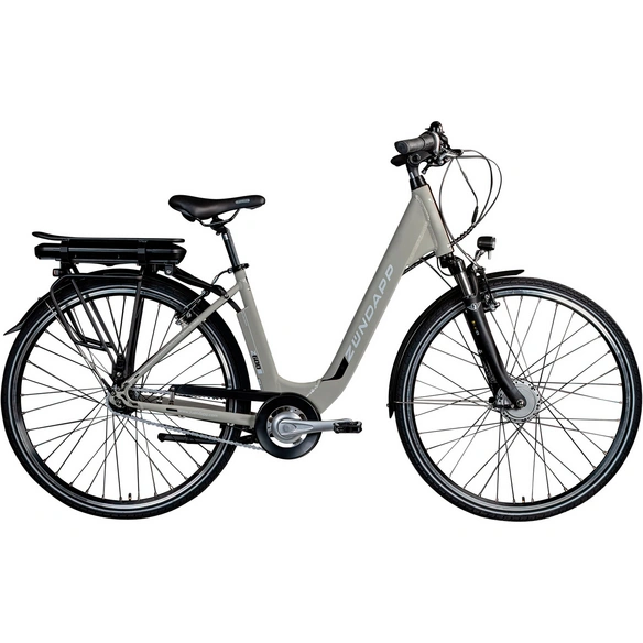 E-Bike City »Z600«, 28 Zoll, RH: 47 cm, 7-Gang, grau