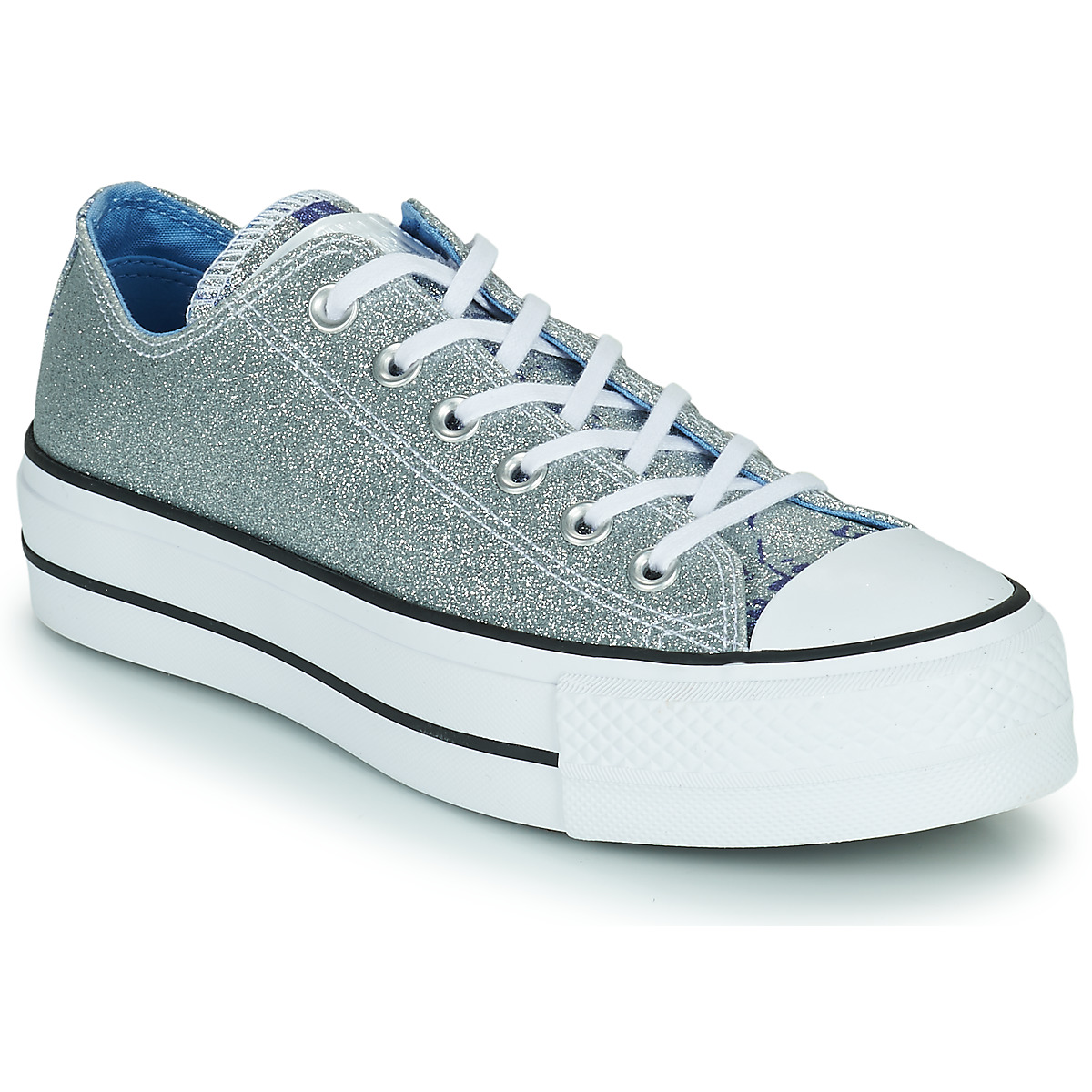 Converse - CHUCK TAYLOR ALL STAR LIFT HYBRID SHINE OX - Silver