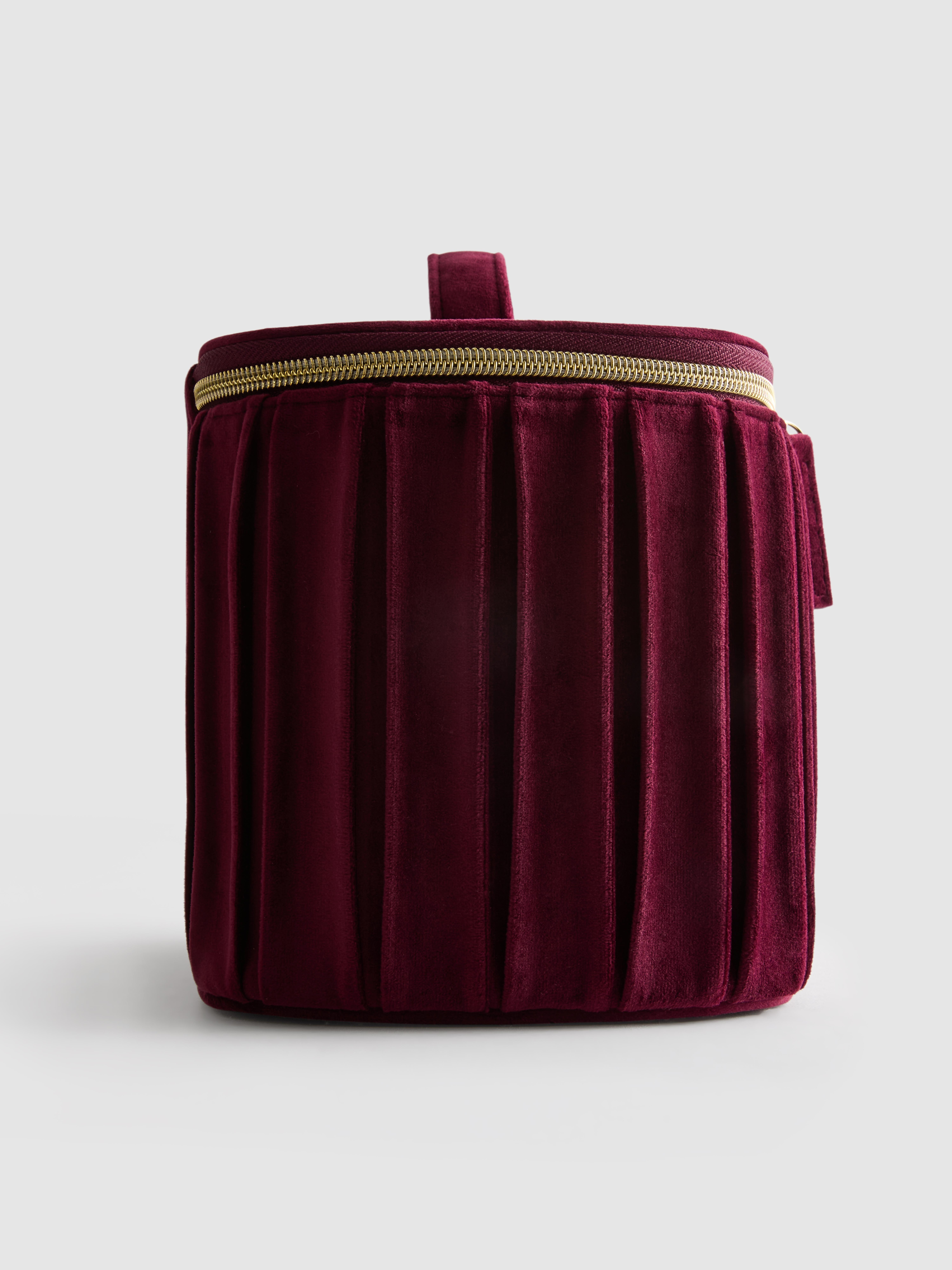 Velvet Initial Vanity Case
