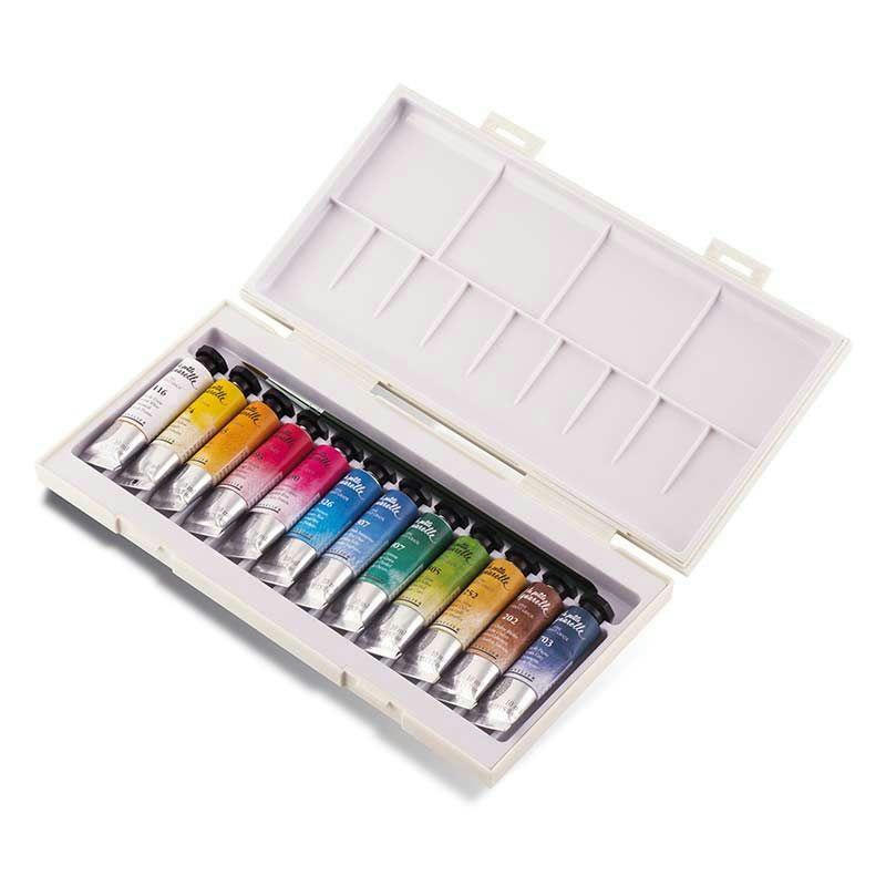 AQUARELLE - Boîte voyage la petite aquarelle 12 tubes 10ml