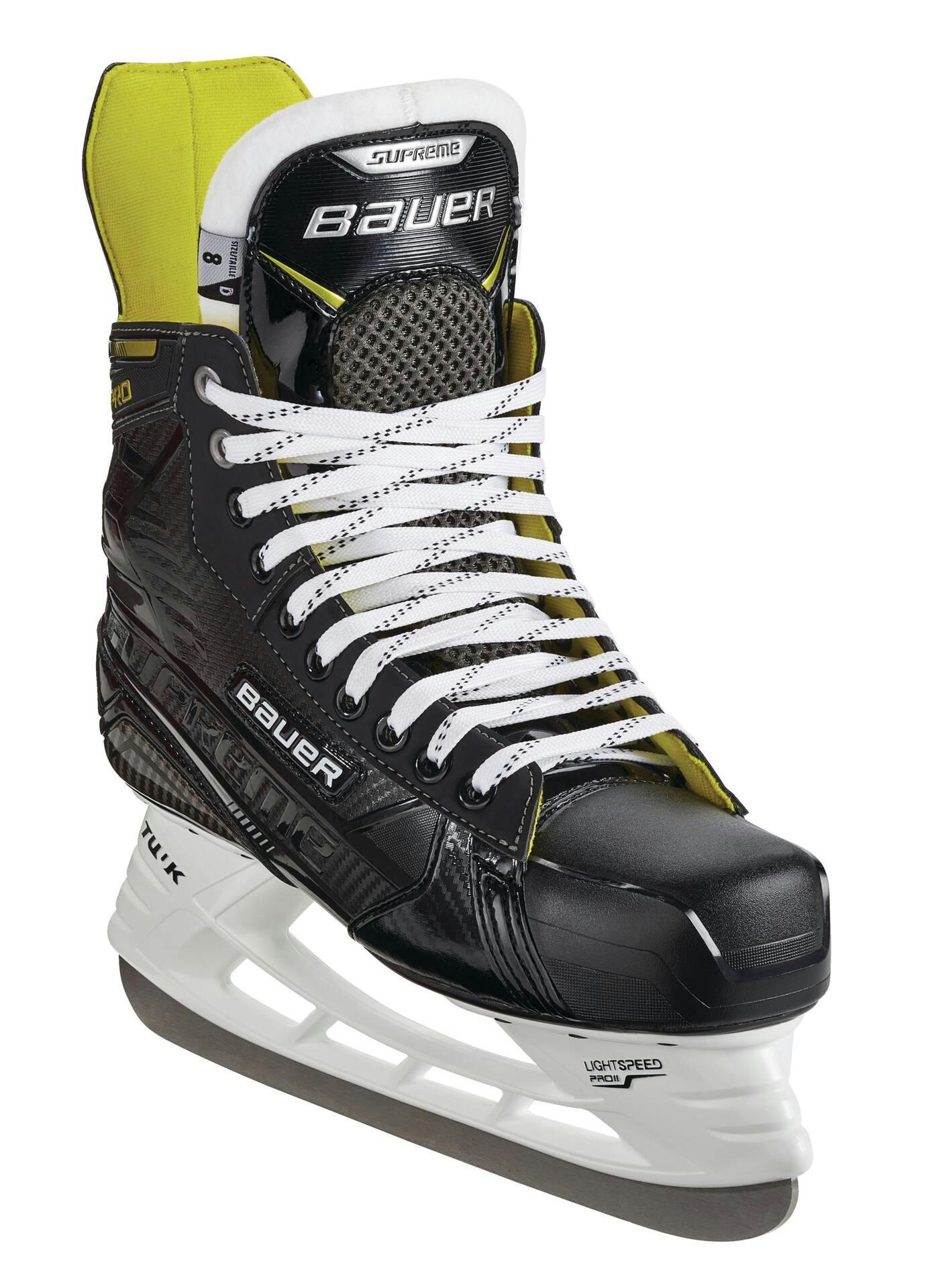 Bauer Supreme Pro Hockey Skates with Stainless Steel Blade, Senior