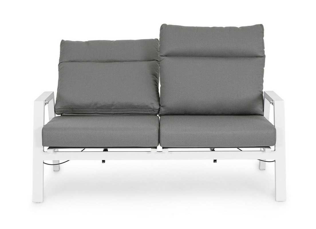 Sofa regulowana ogrodowa Kanva JX11 biała