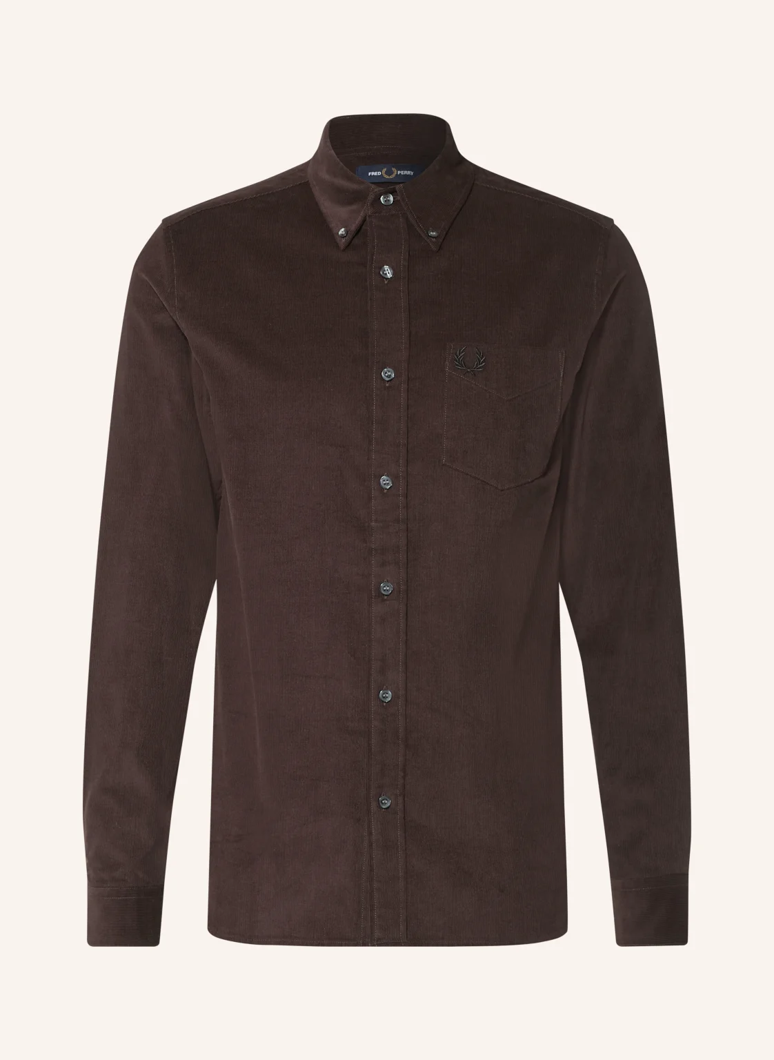 FRED PERRY Cordhemd Slim Fit