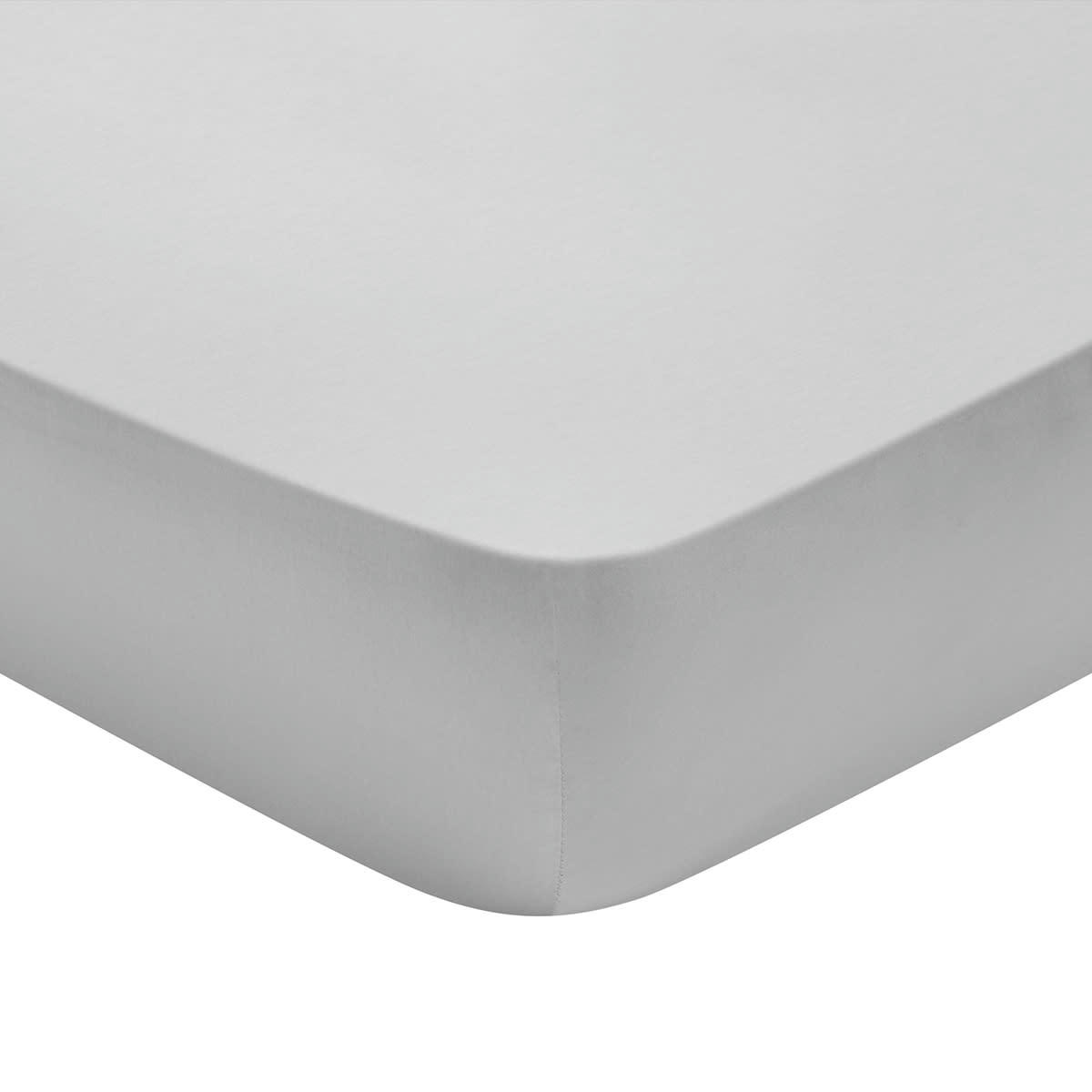 PARTITION - Drap housse   Satin de coton Coloris Acier 140x200 cm - DODO