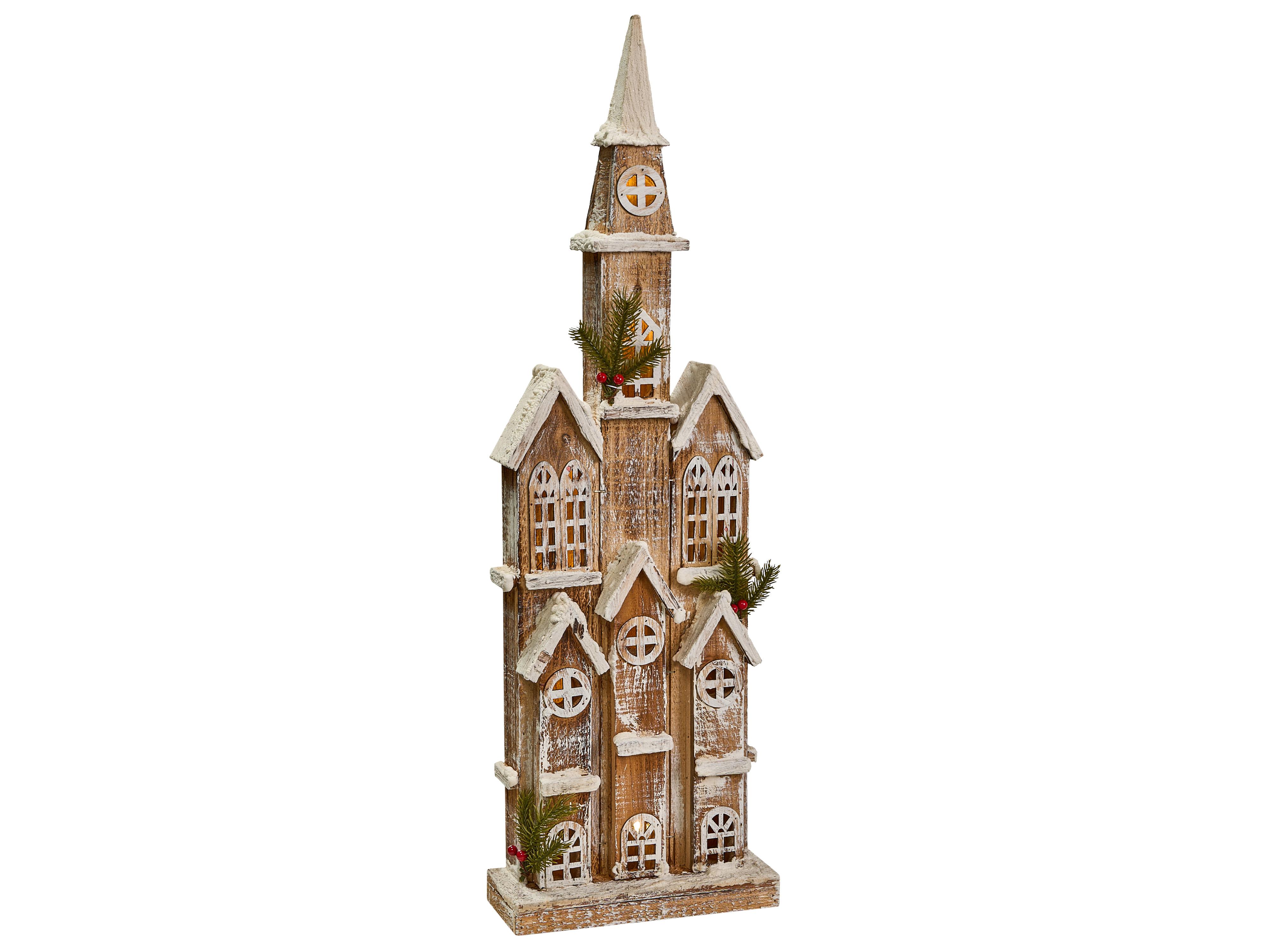 Christmas Decoration LED NILAKA House 85 cm Light Brown