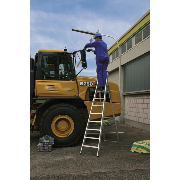 Stufen-Stehleiter »STABILO«, 8 Sprossen, Aluminium