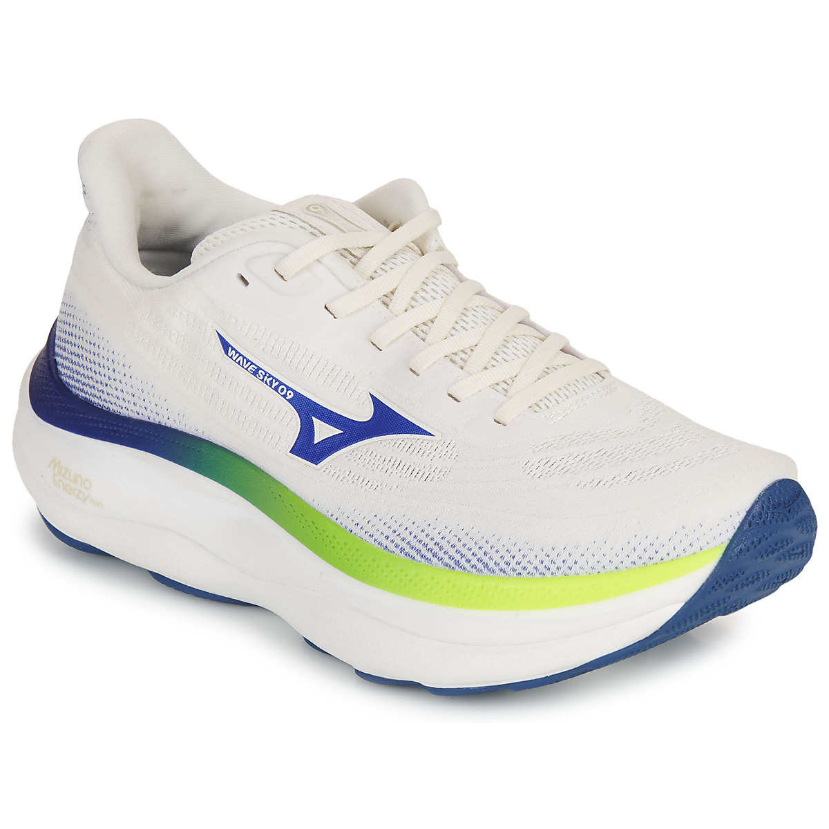 Mizuno - WAVE SKY 9 - White / Blue / Yellow