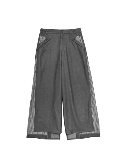 Patchwork Layered detail pants - 25WRB308C